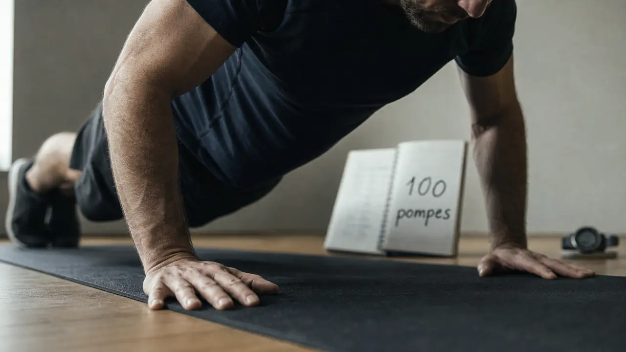 objectif 100 pompes : pompe en série 45 degrés