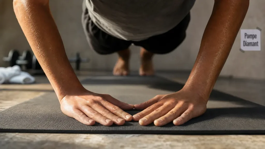 Pompe diamant : triceps avec prise serrée ou classique