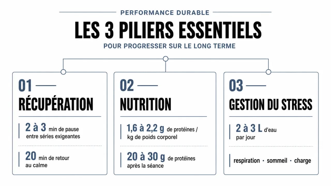 Récupération, nutrition et gestion du stress : les piliers d’une progression durable en street workout