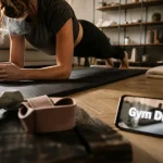 Gym Direct renforcement musculaire à la maison sur tapis, haltères et élastique