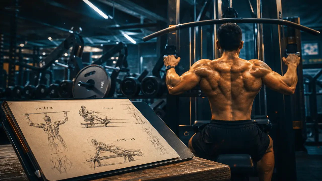 Programme dos : 5 exercices dos large, épais et stable en salle de sport