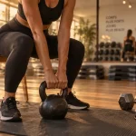 Renforcement musculaire jambes : squat kettlebell, genoux alignés