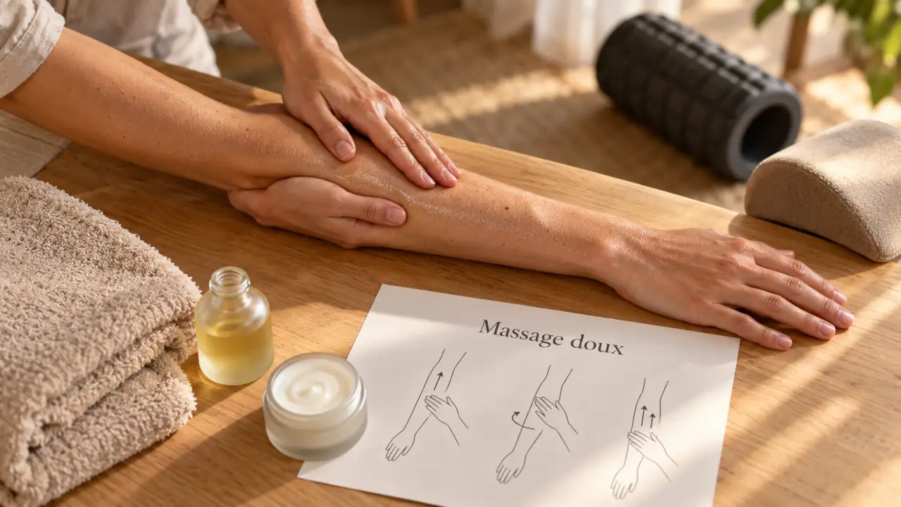 Masser muscle : massage doux de l’avant-bras pour relâcher les tensions